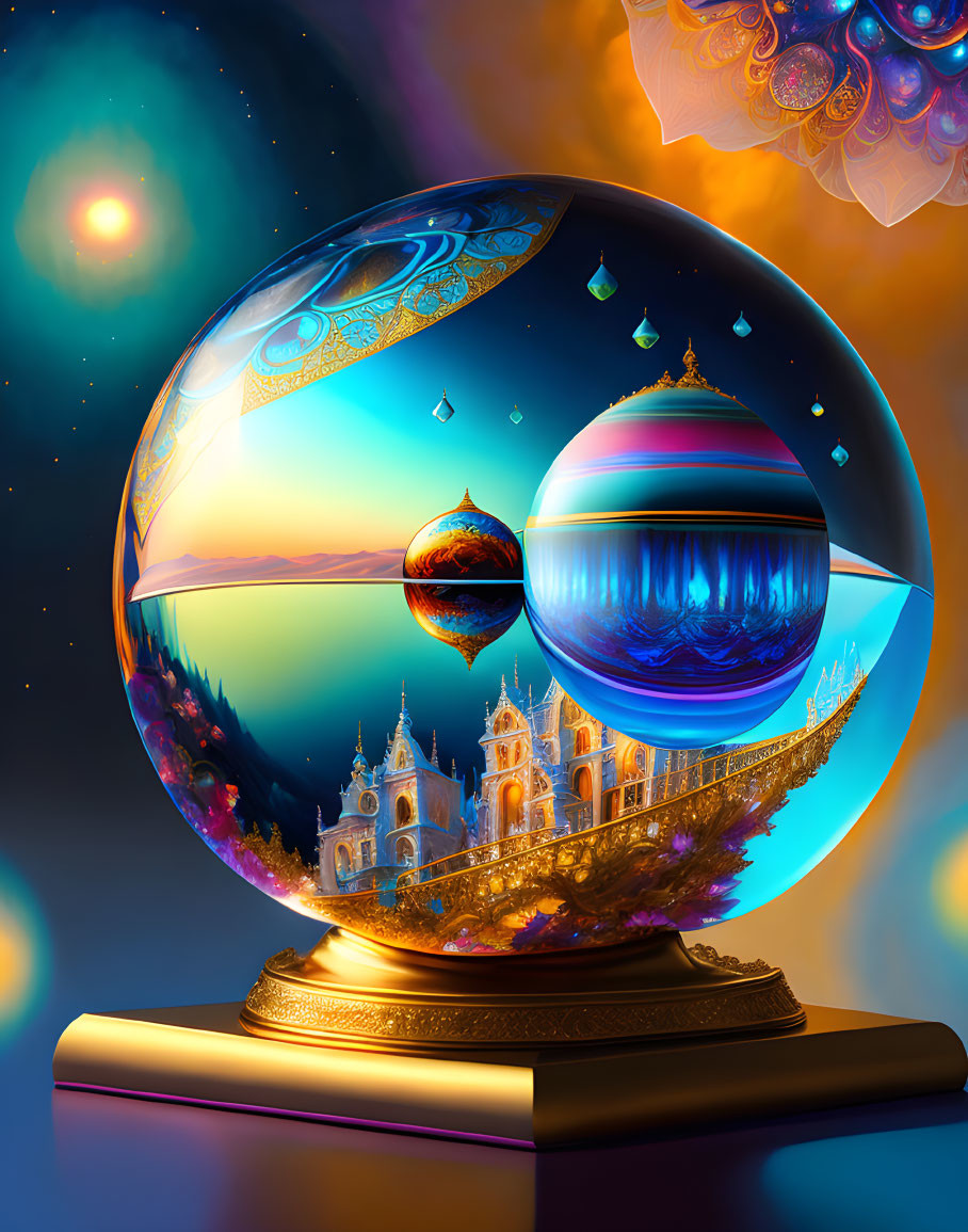 crystal ball predicts the future