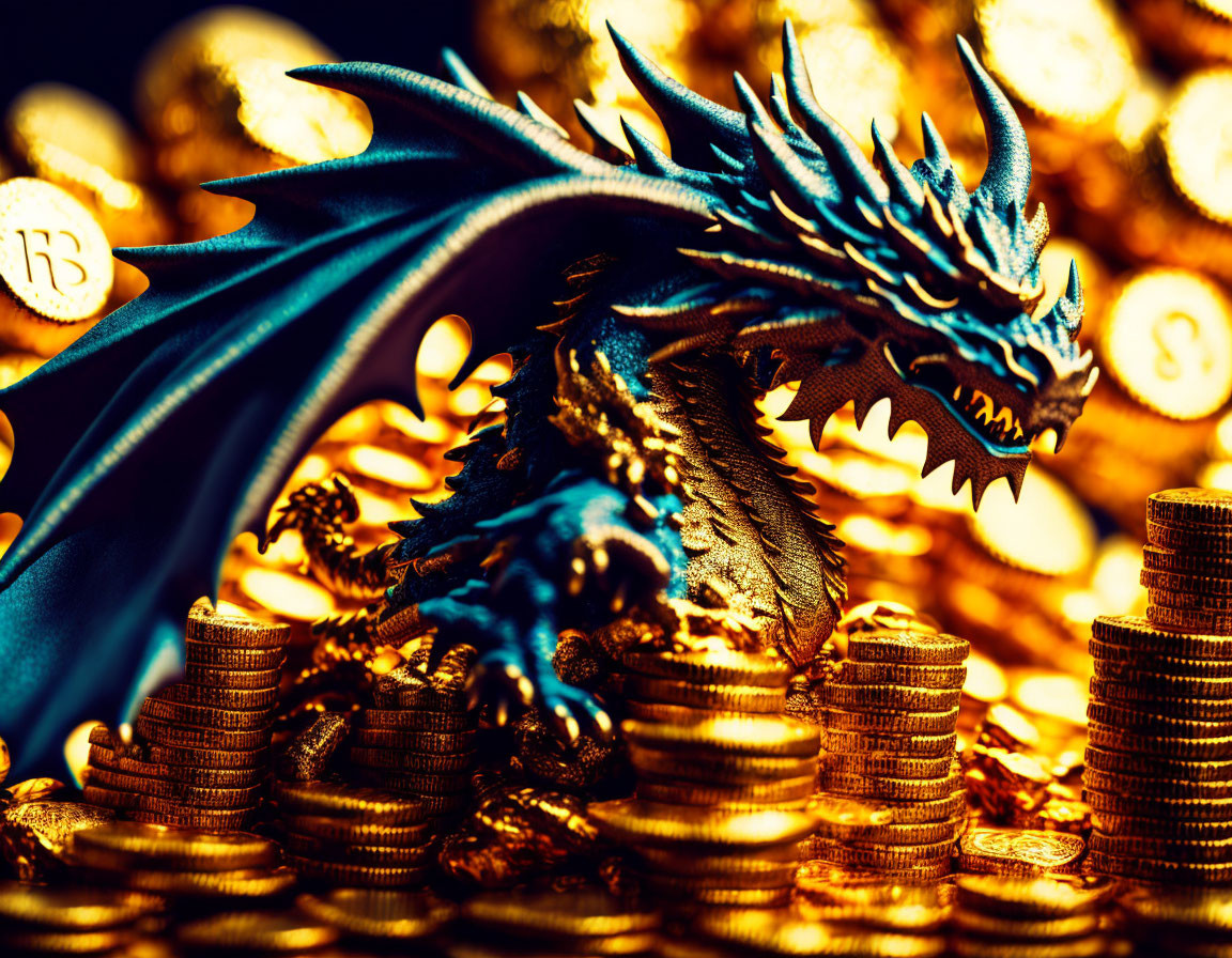 The Dragon of Chaos Guards Mountains of Gold Coins