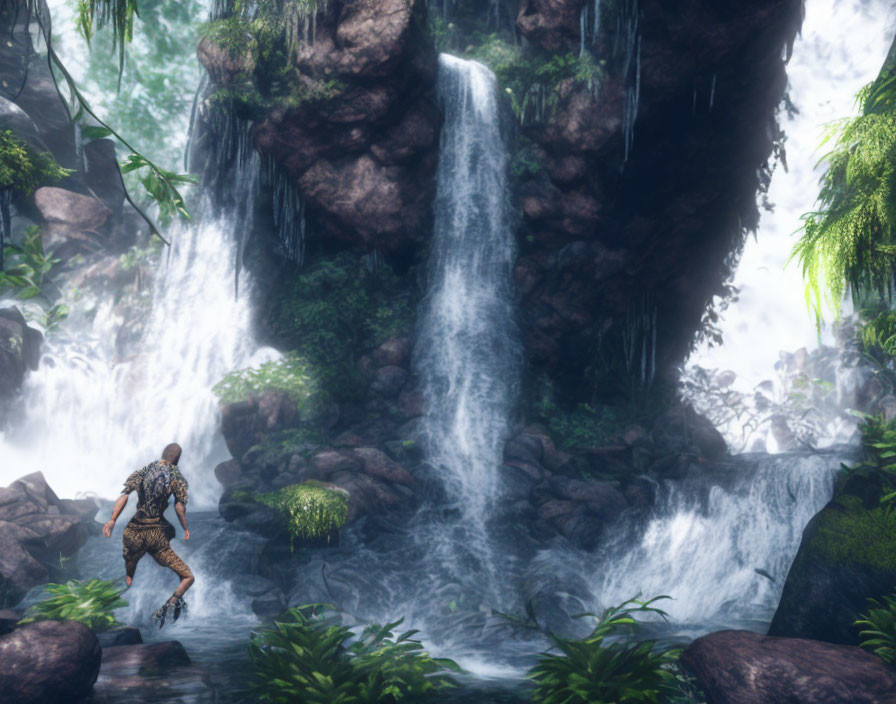 Waterfall, jungle