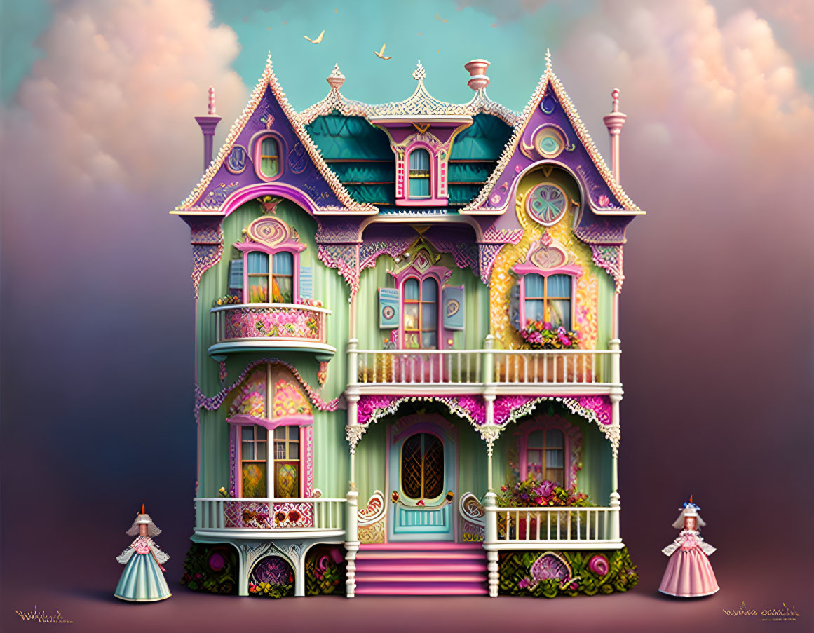 Painted Dollhouse