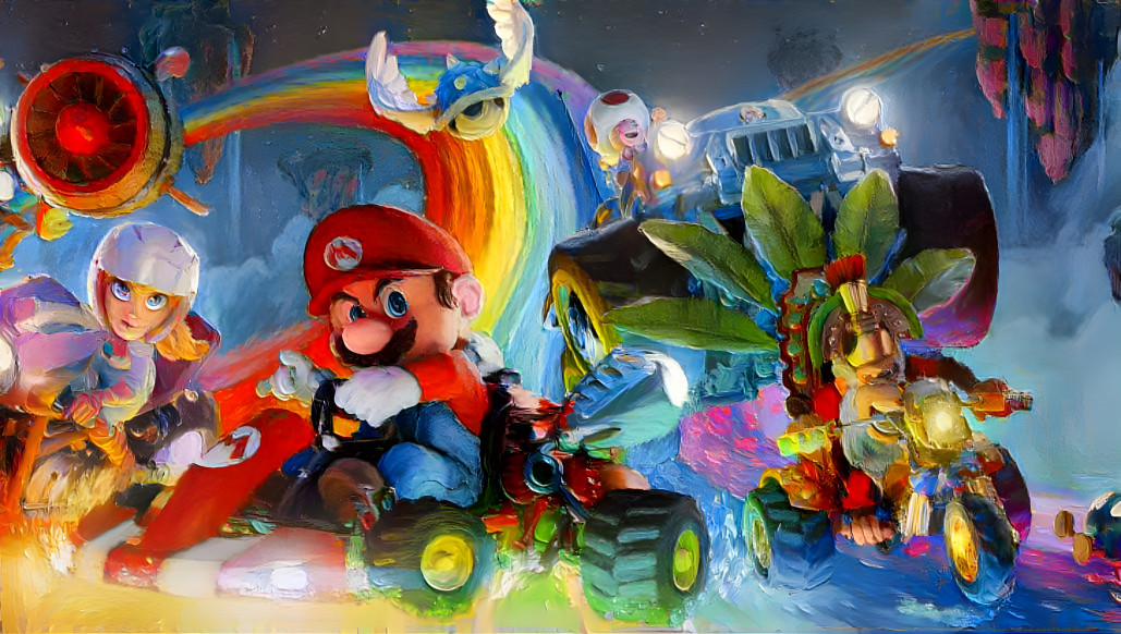 Super Mario Bro Movie Cart Oil Carva 