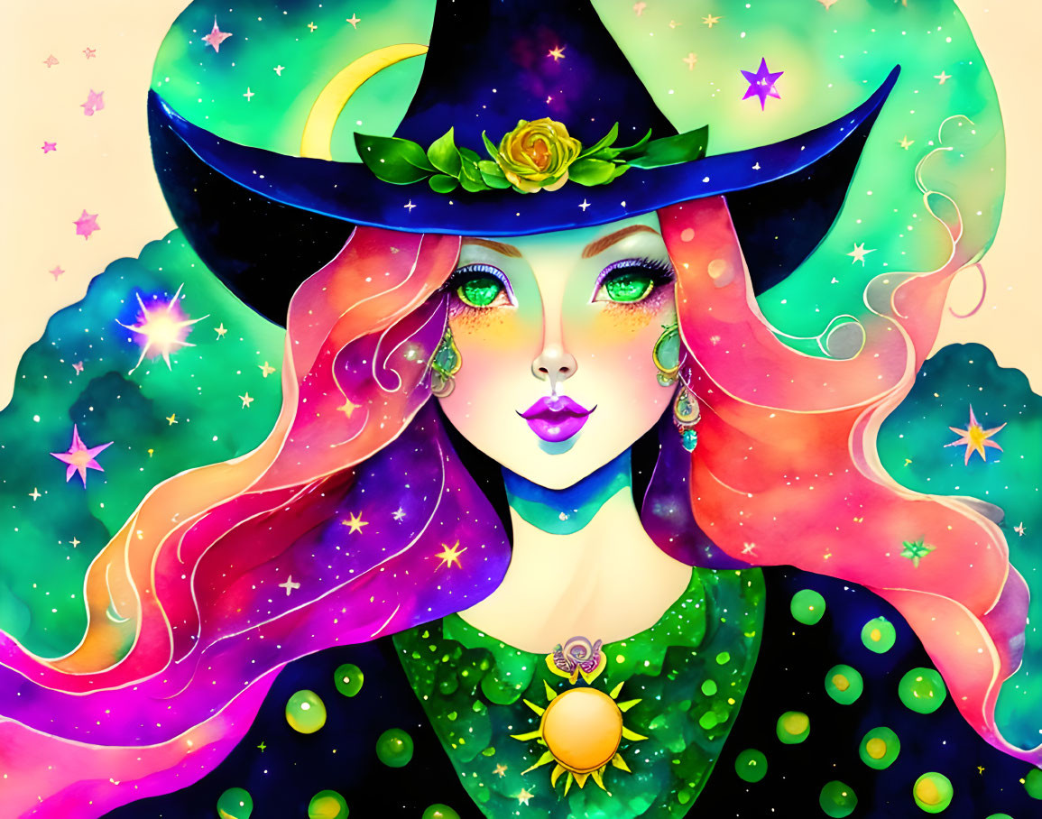 Watercolor Witch 