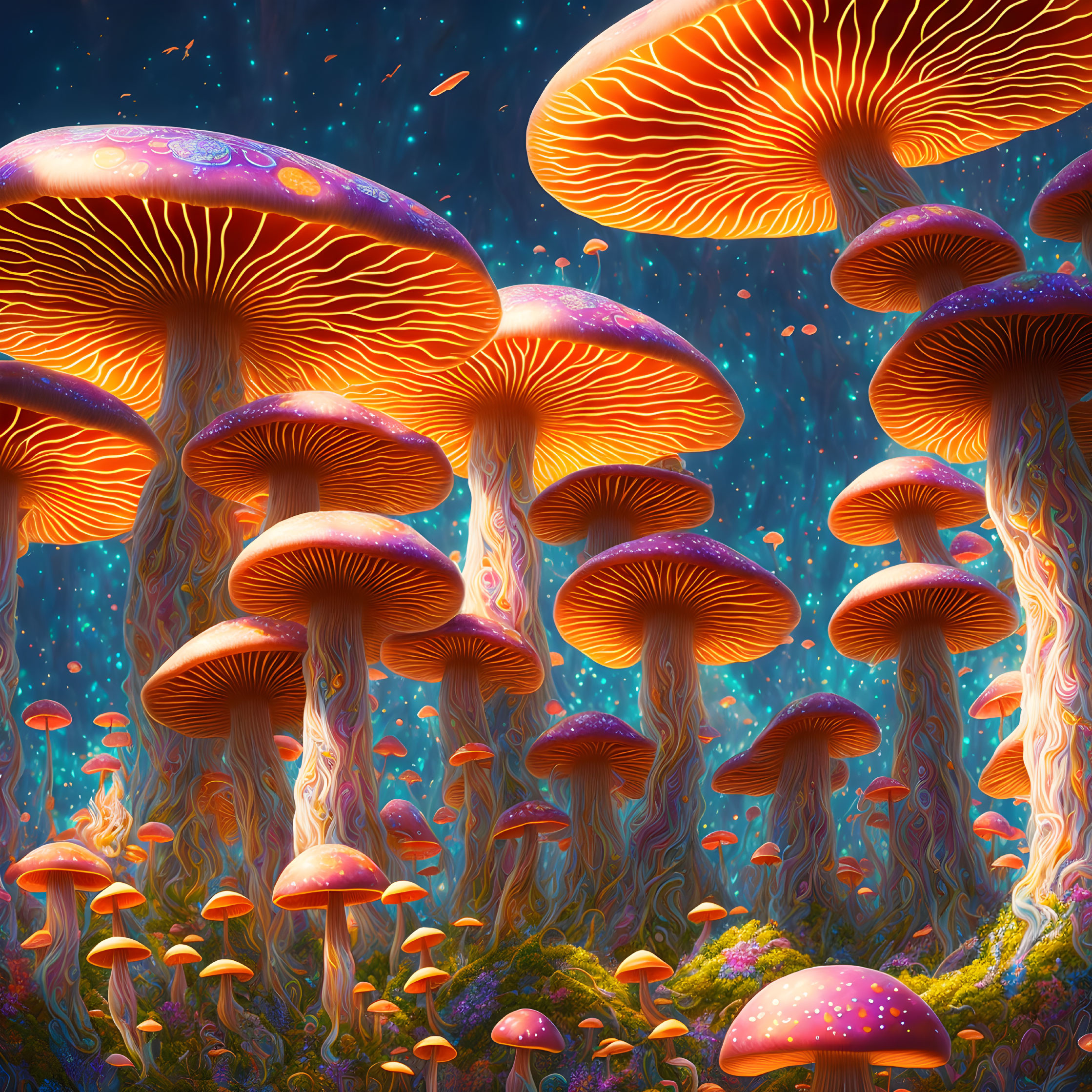 A Living Mushroom Forest 