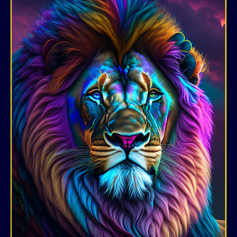 colorful Lion 