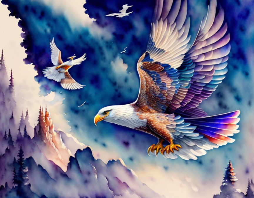 An eagle’s flight