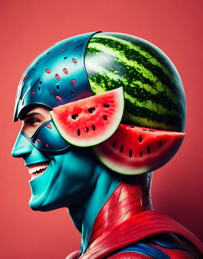 Watermelon superhero