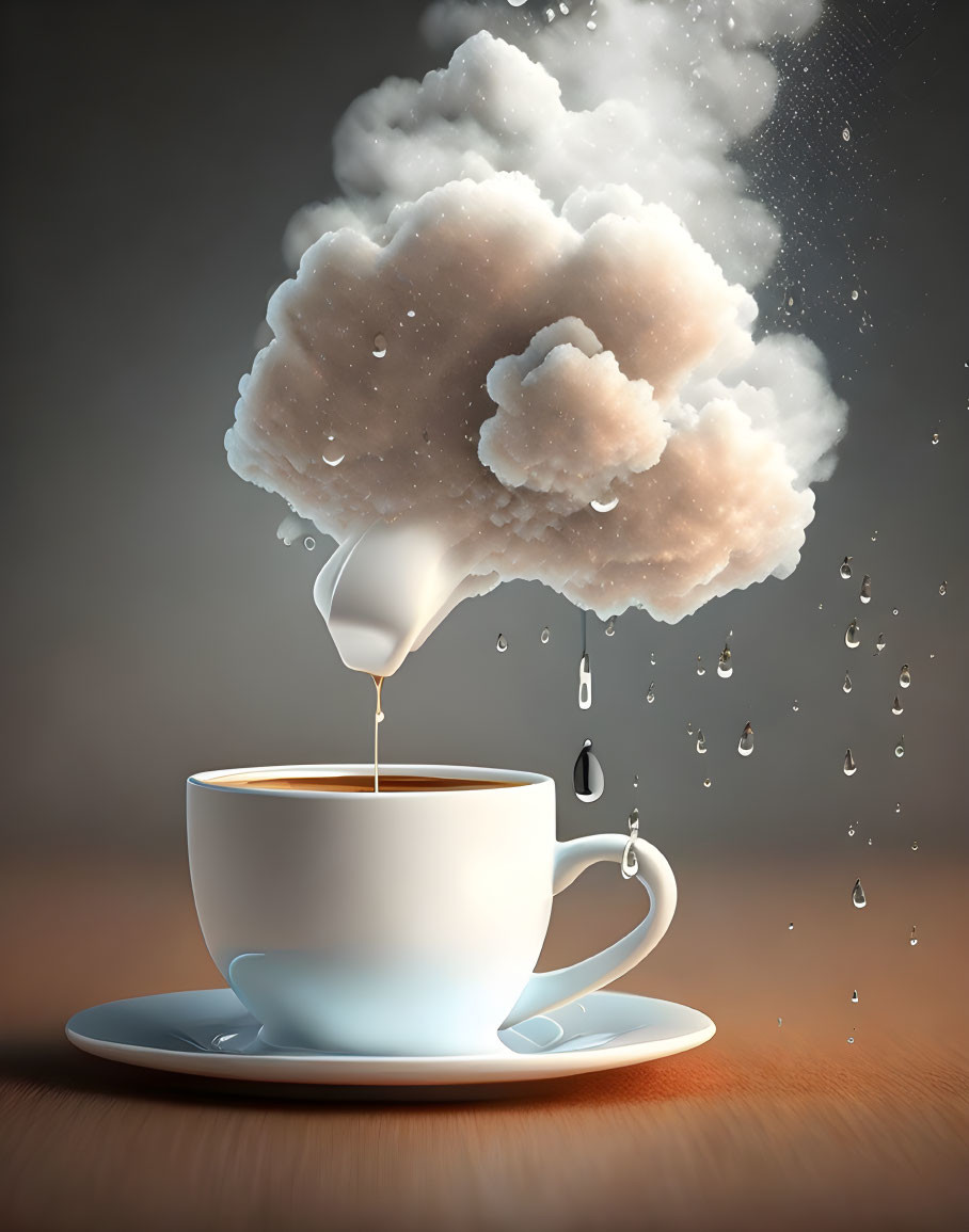 It’s raining on my coffee