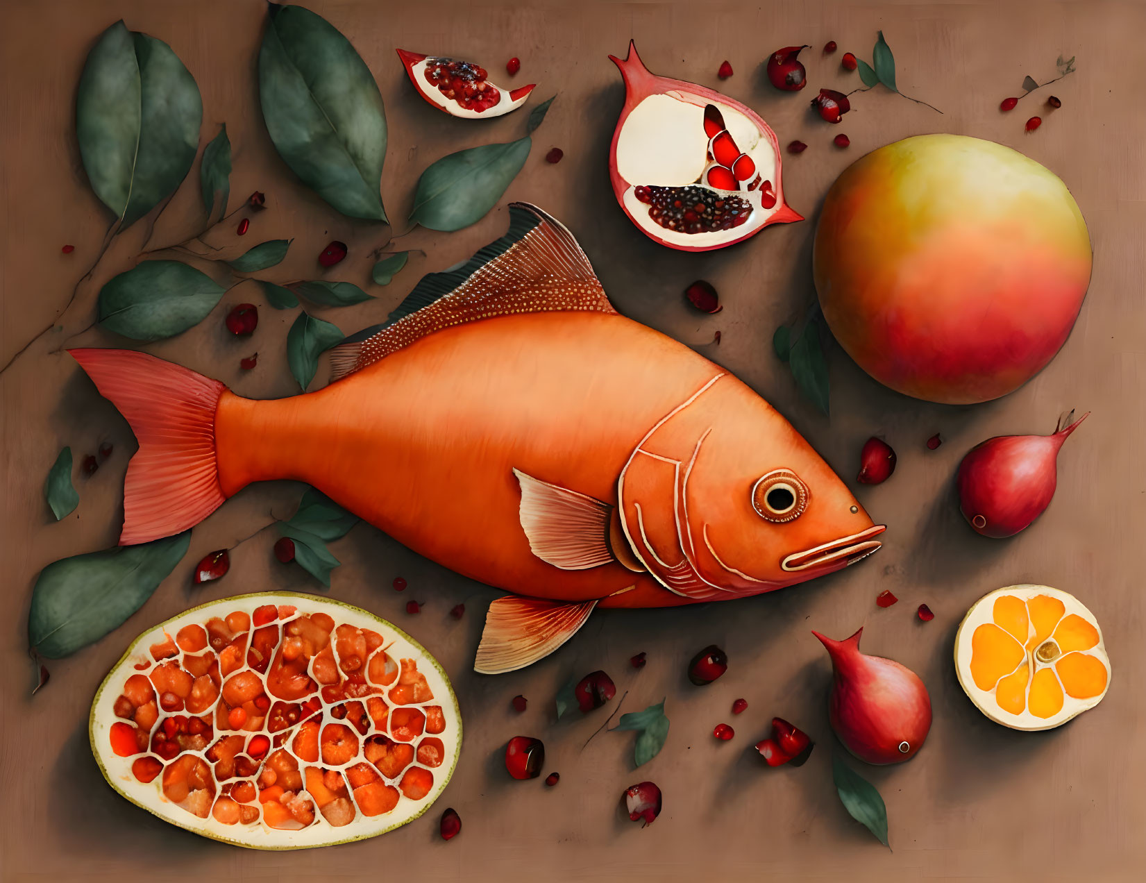A still-life with a fish