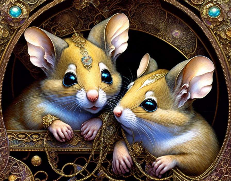 Two beautiful mice