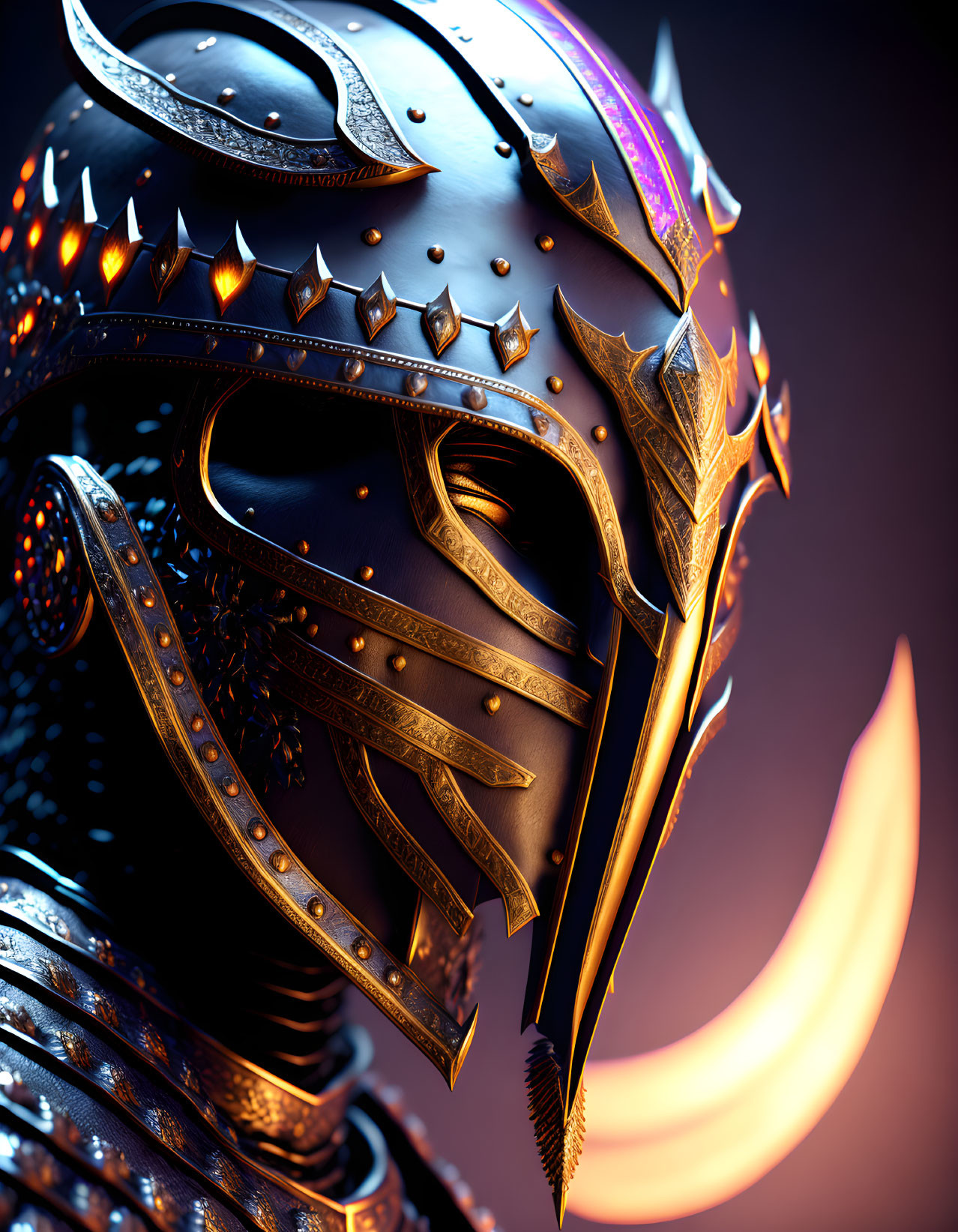 knight warrior helmet