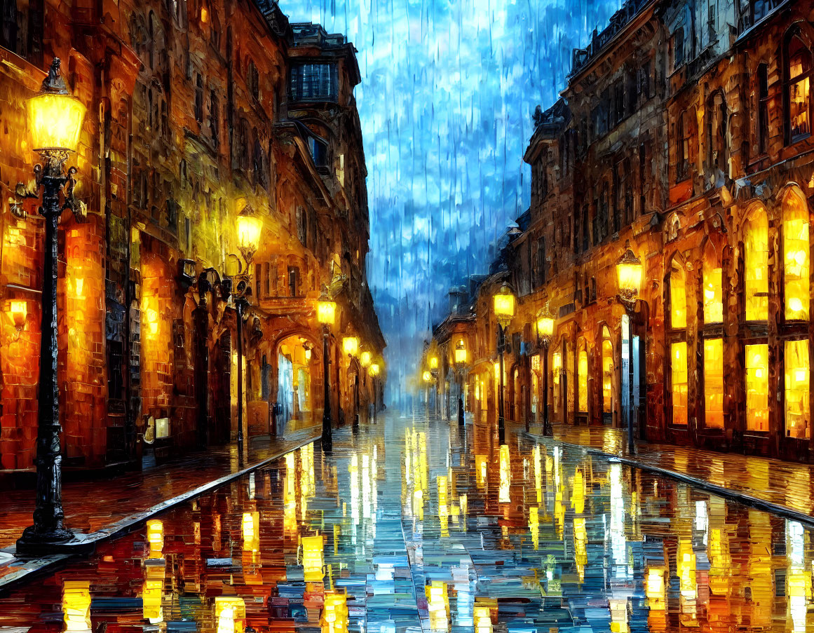 Old Street in Rainy Day II