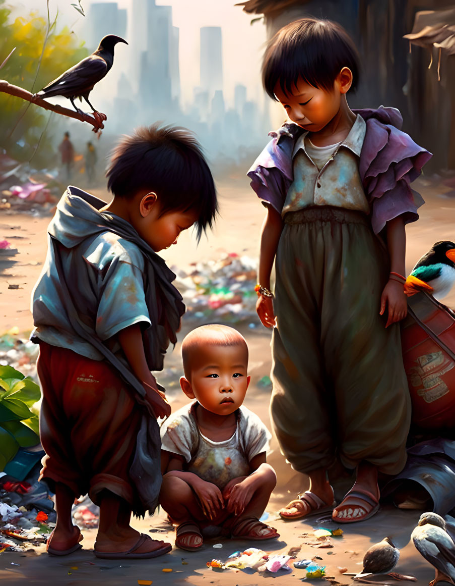 Children of the slum