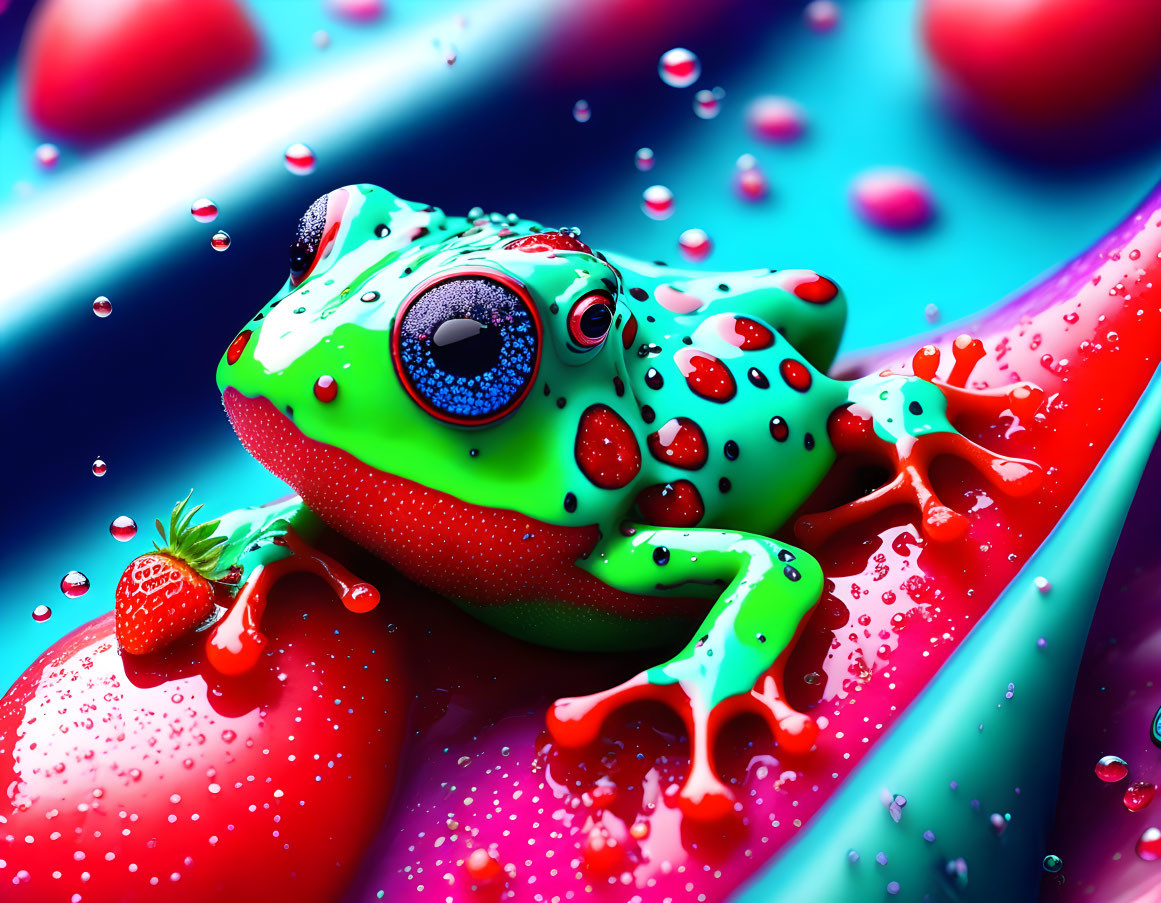 strawberry poisonous-dart frog