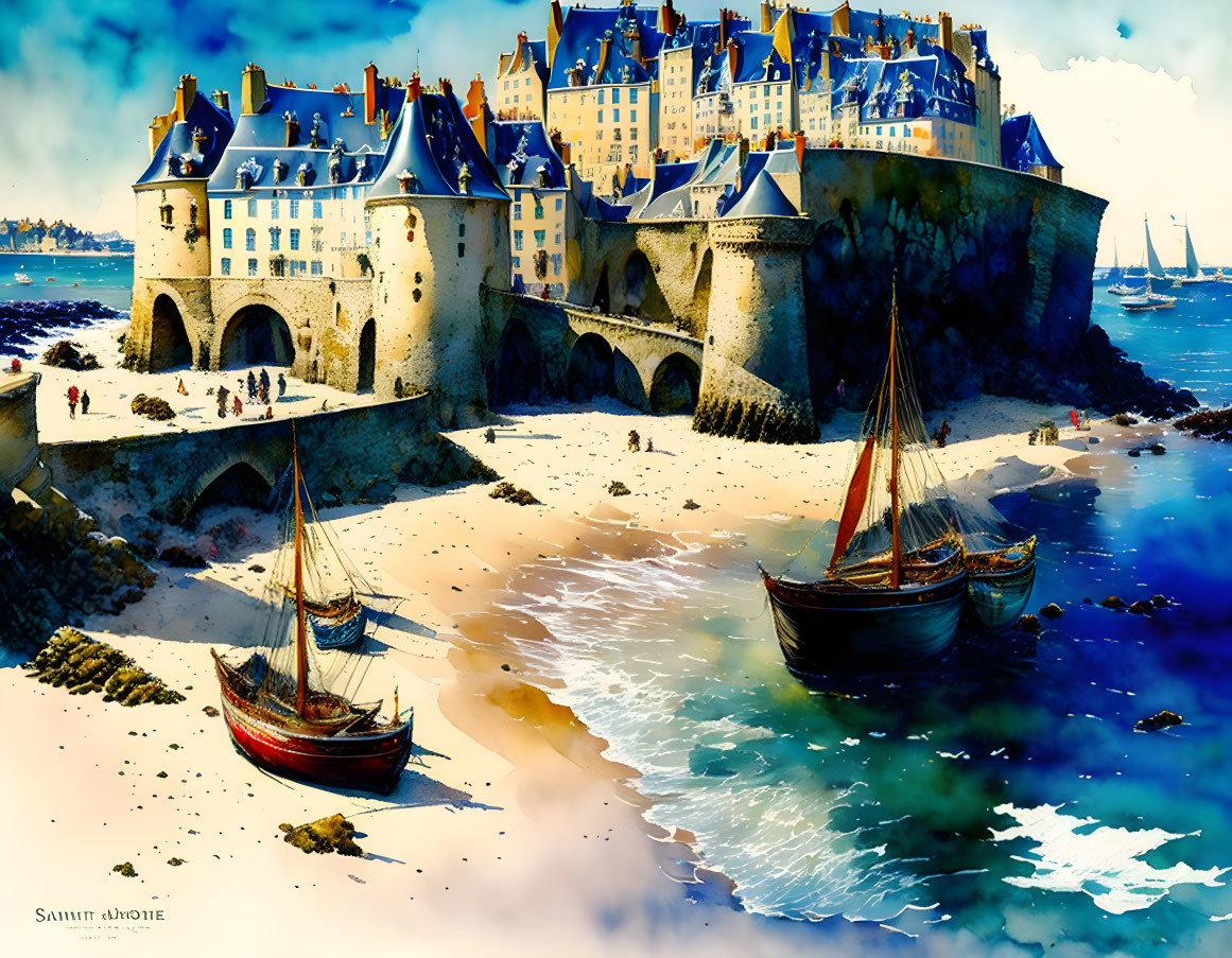Saint-Malo in Brittany, France