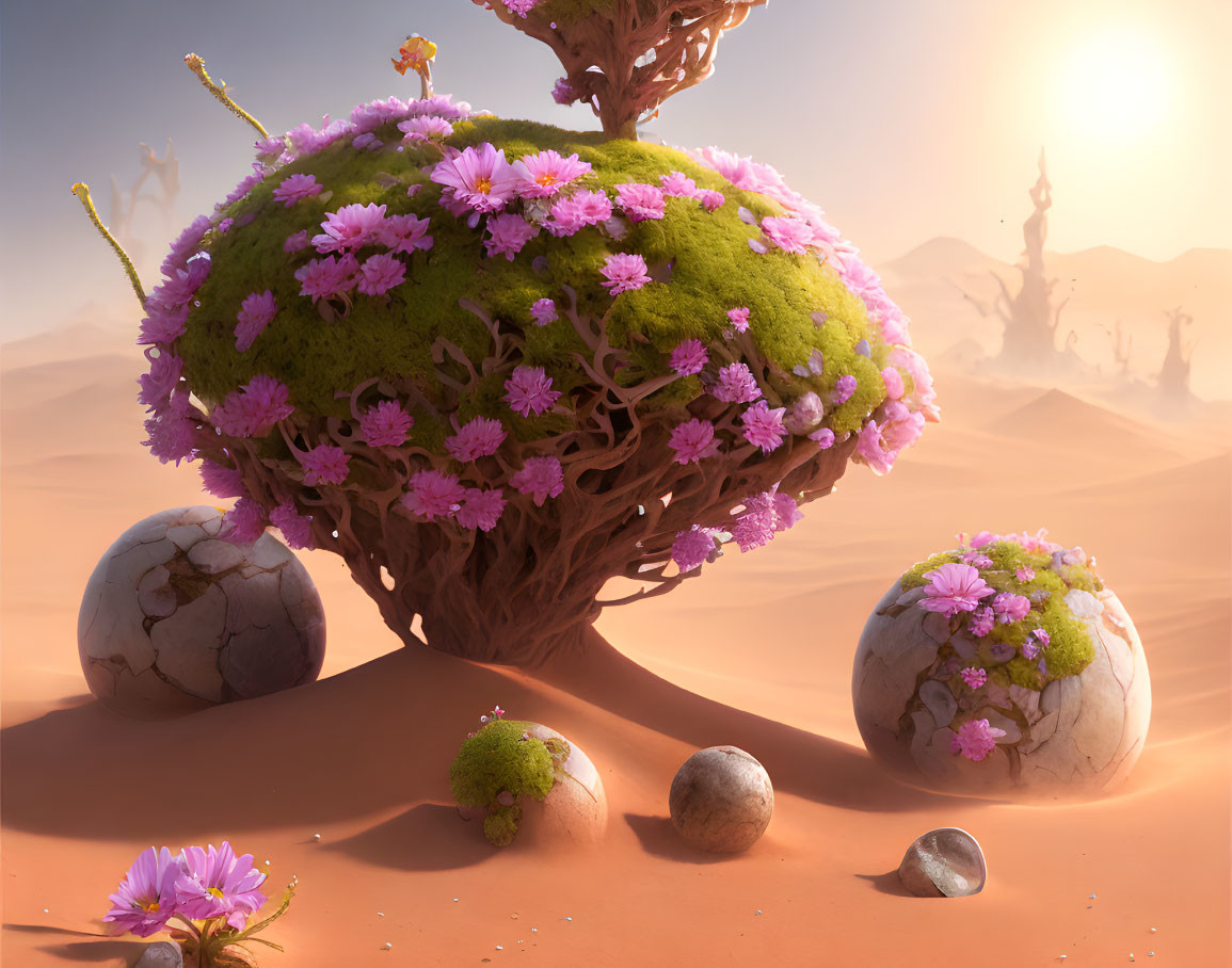  A FLOWER BED IN THE MIDDLE OF THE MARTIAN DESERT