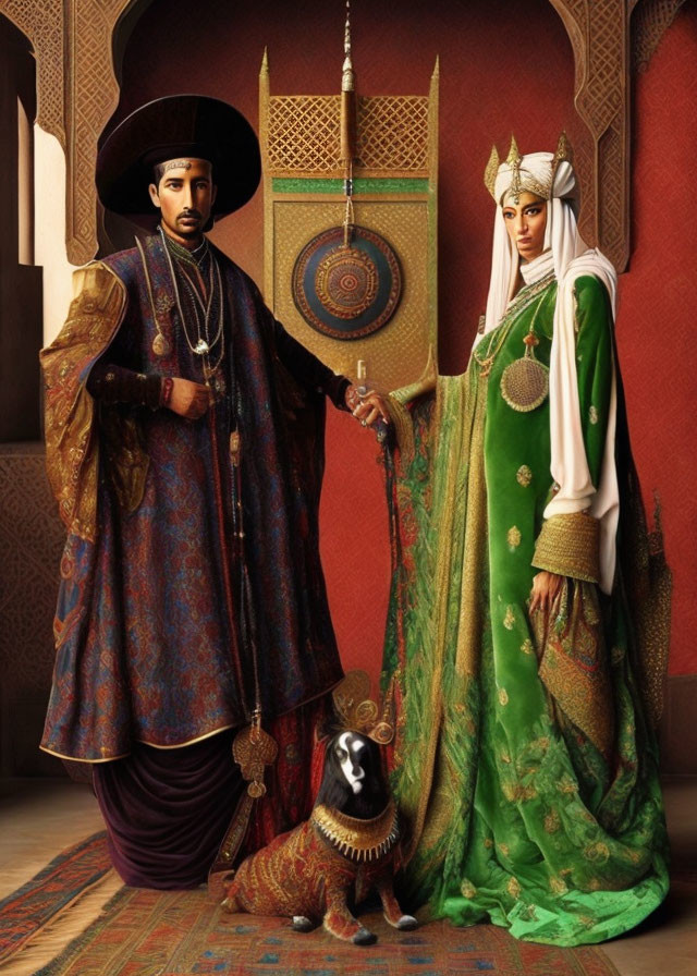 The Arnolfini portrait in Moroccan style