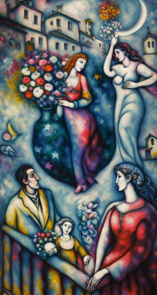 The Virgin in the style of Chagall