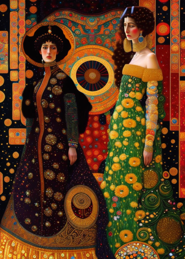 Arnolfini in the style of Klimt