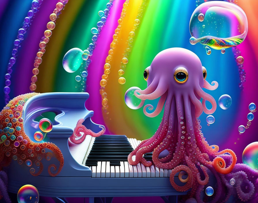 Octopus at the grand piano