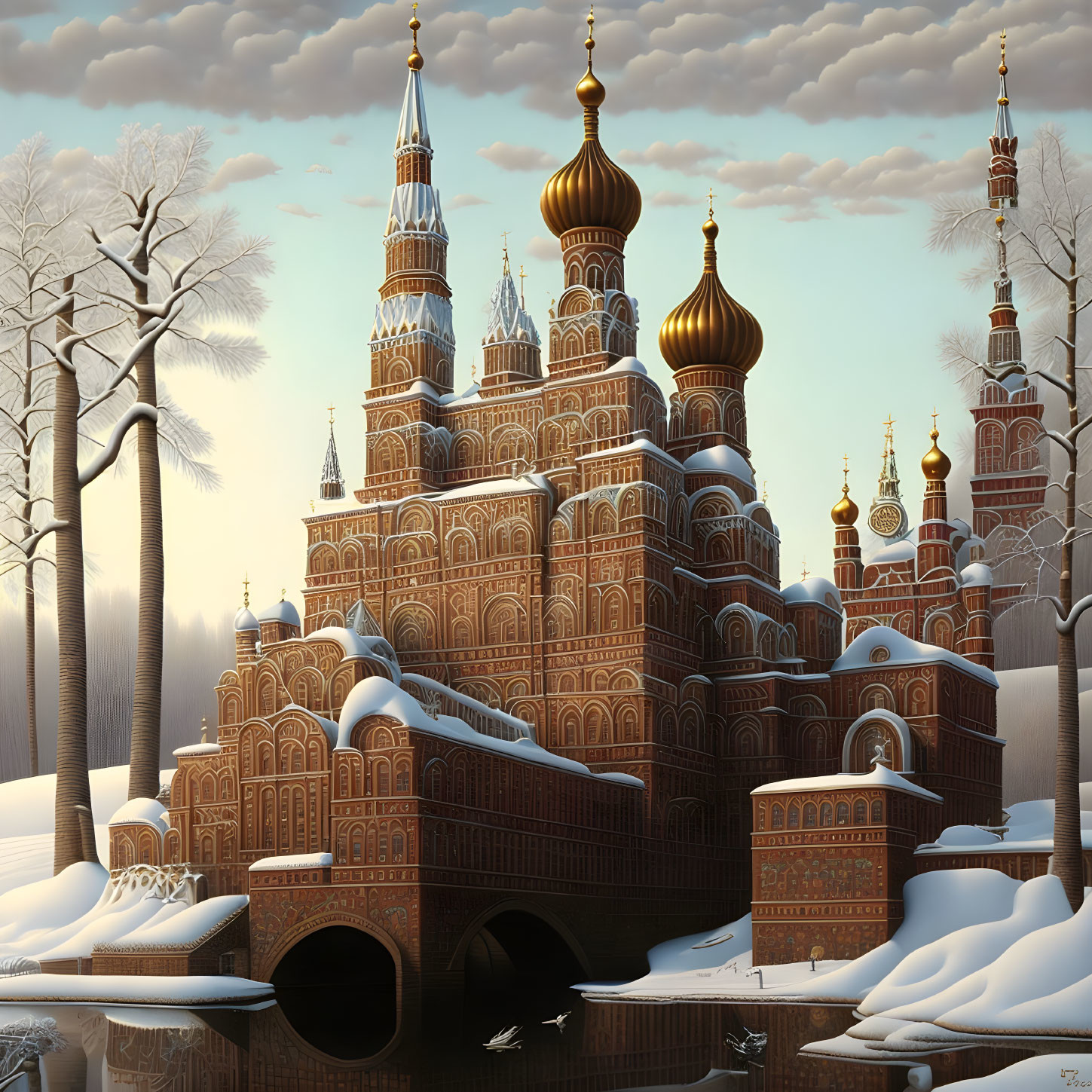 Moscow by Jacek Yerka