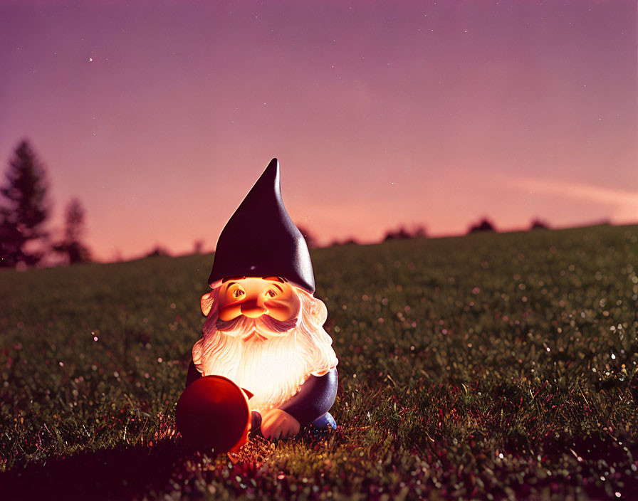  Lawn gnome winking Midnight 