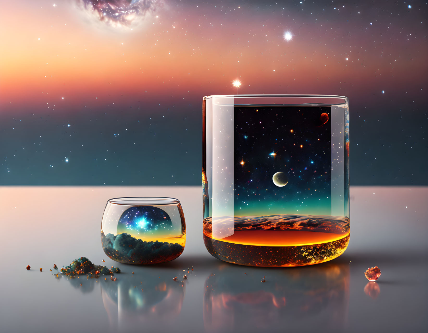 Universe in a Glass