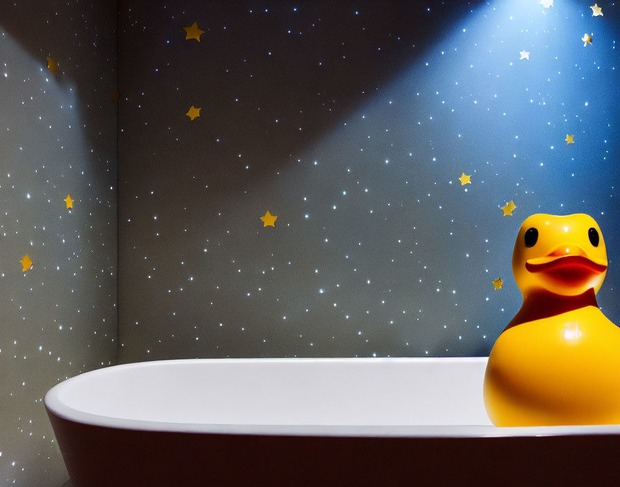 a large rubber duck
