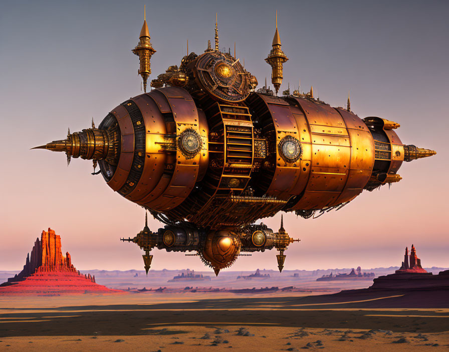 Steampunk Space Ship Prometheus