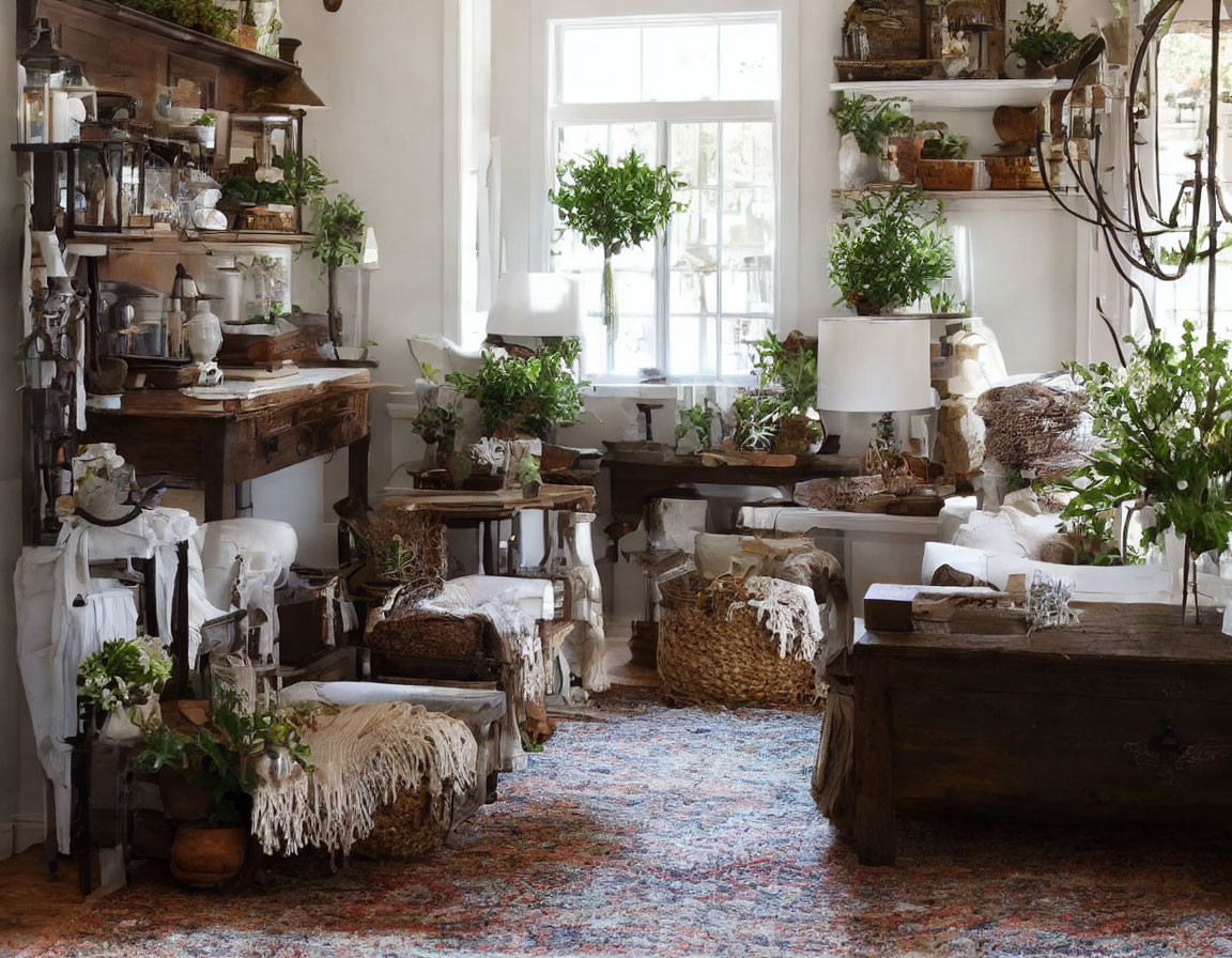 inside of Eclectic Farmhouse