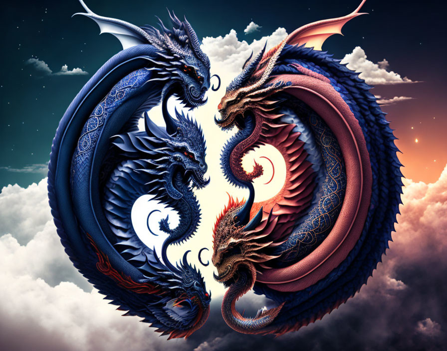 Yin Yang dragon