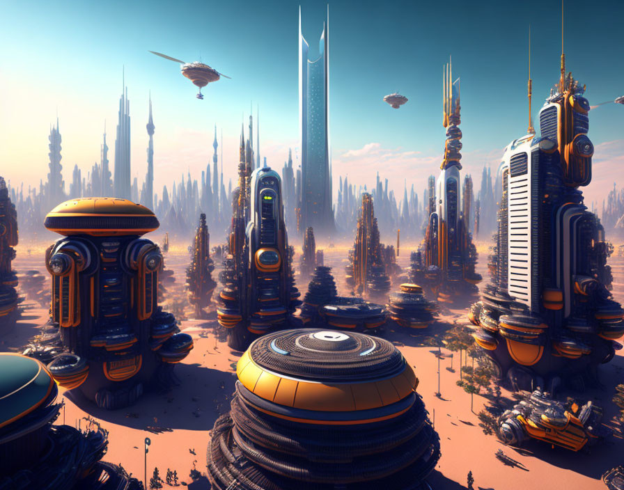 large robotic city