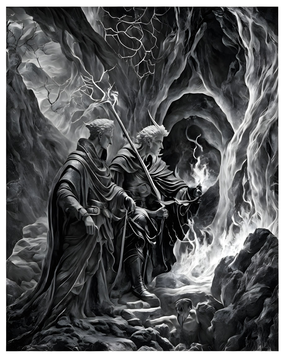Divine Comedy: Dante met Vergil in Hell