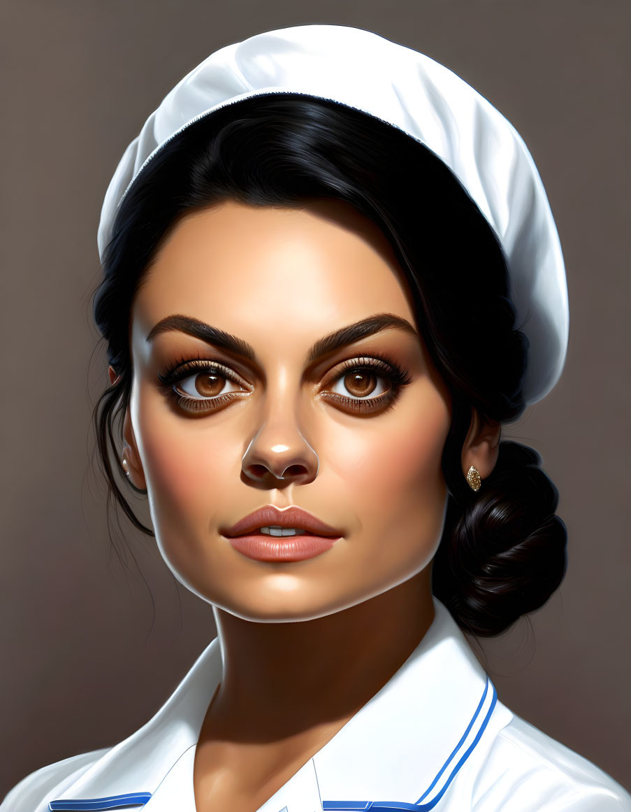 Mila Kunis in the role of a nurse