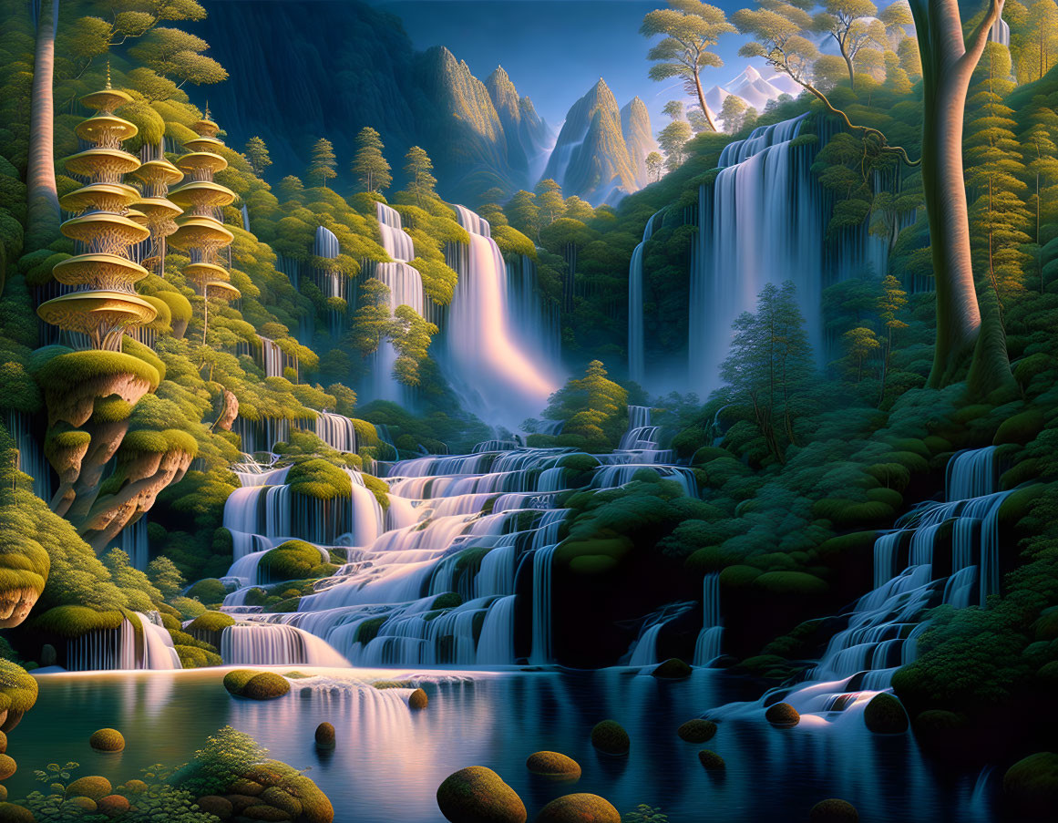 Beautiful water falls