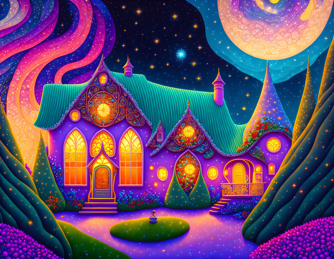 Shiny whimsical house