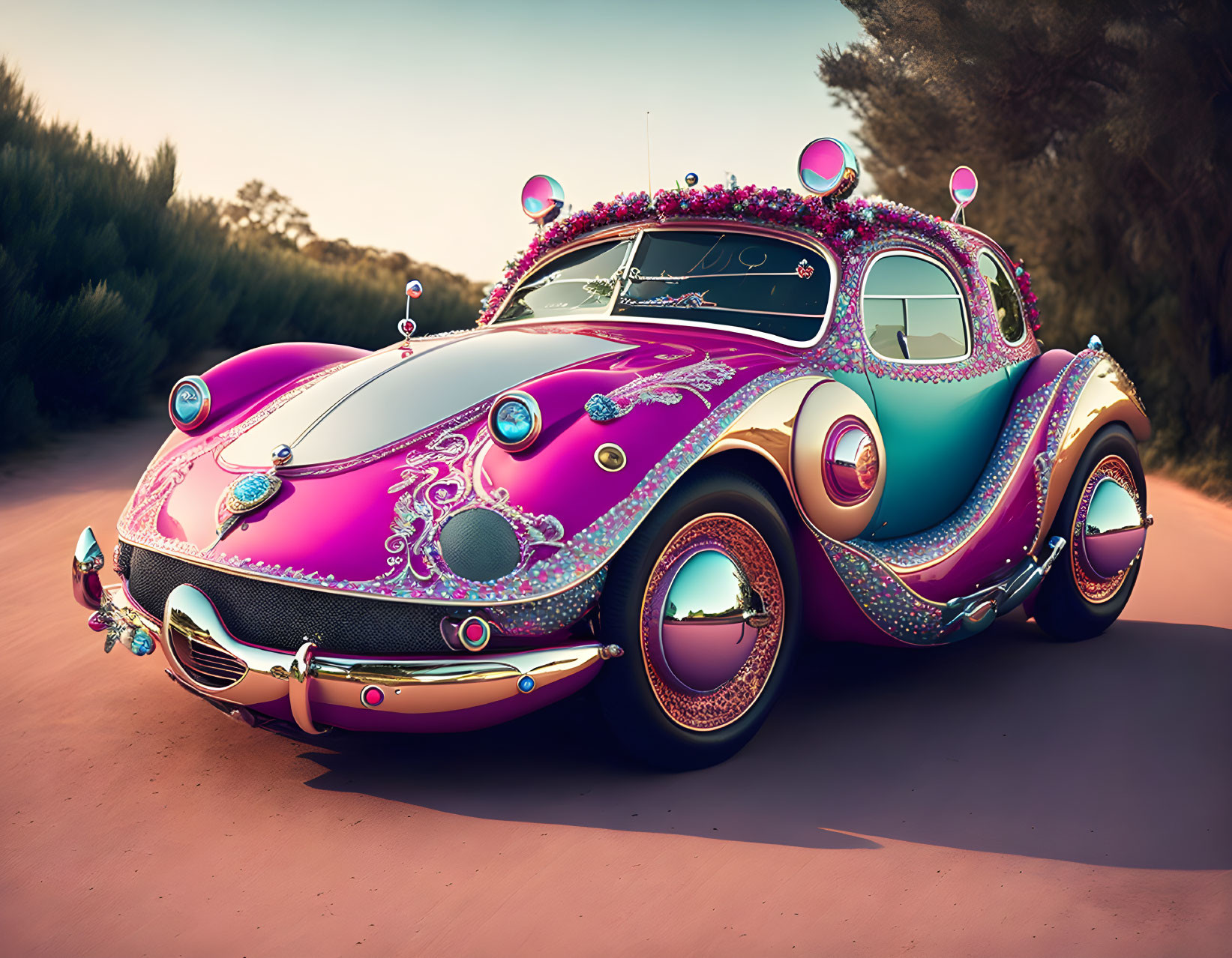 whimsical fancy car
