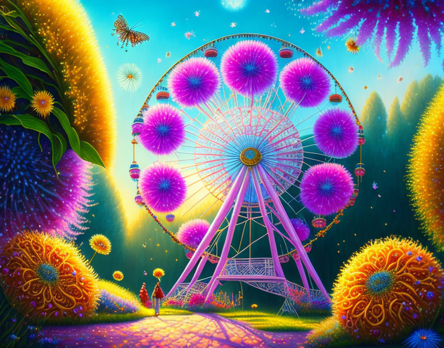 Ferris Wheel in Flowerland