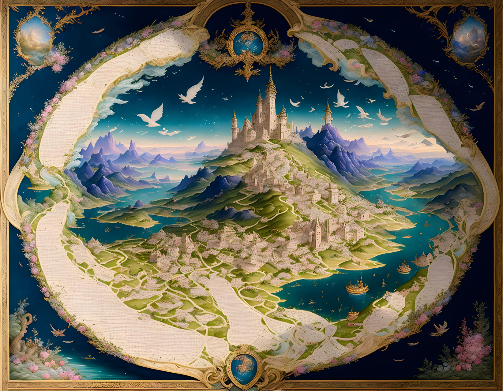 Karte zu einem großen Königreich