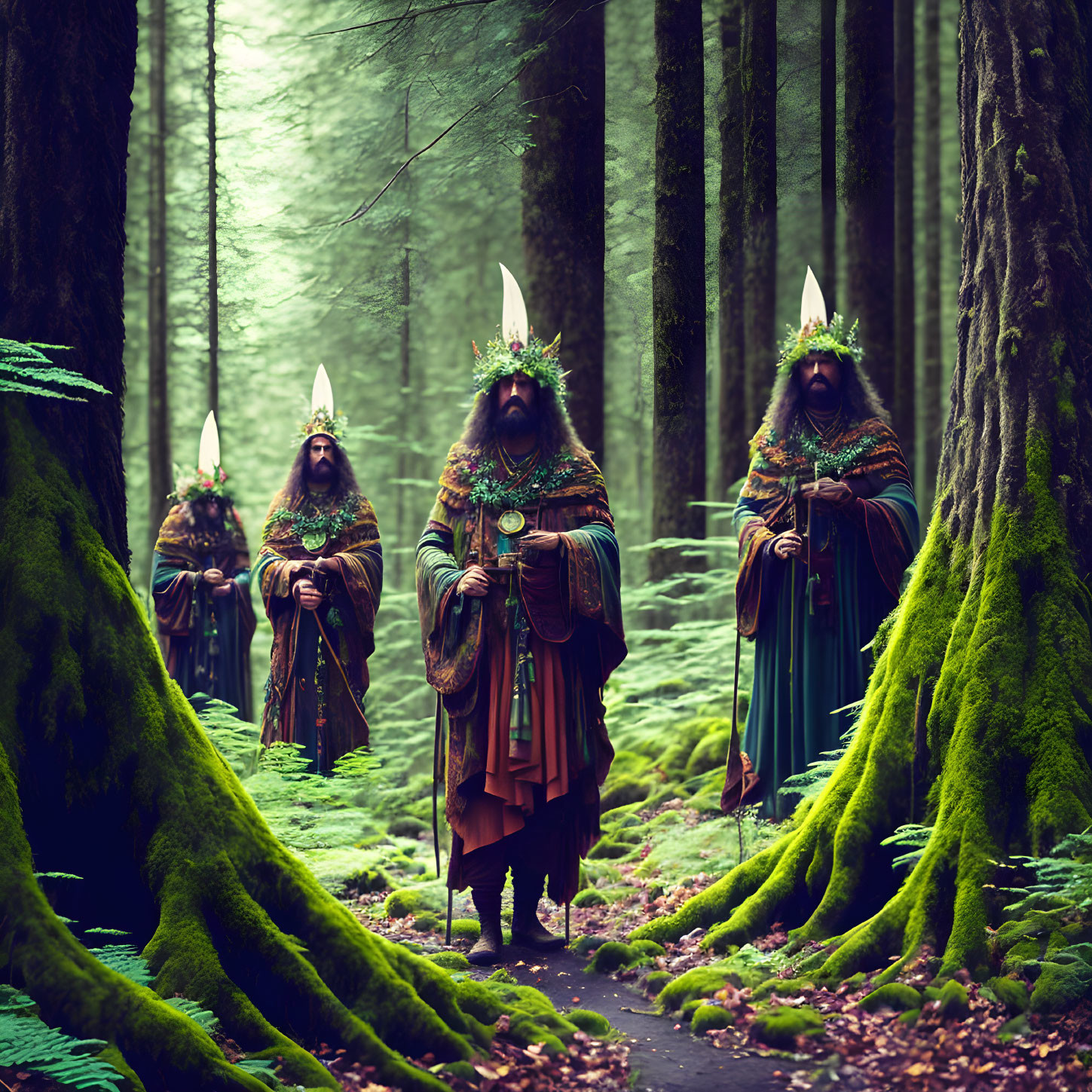 druids in the woods
