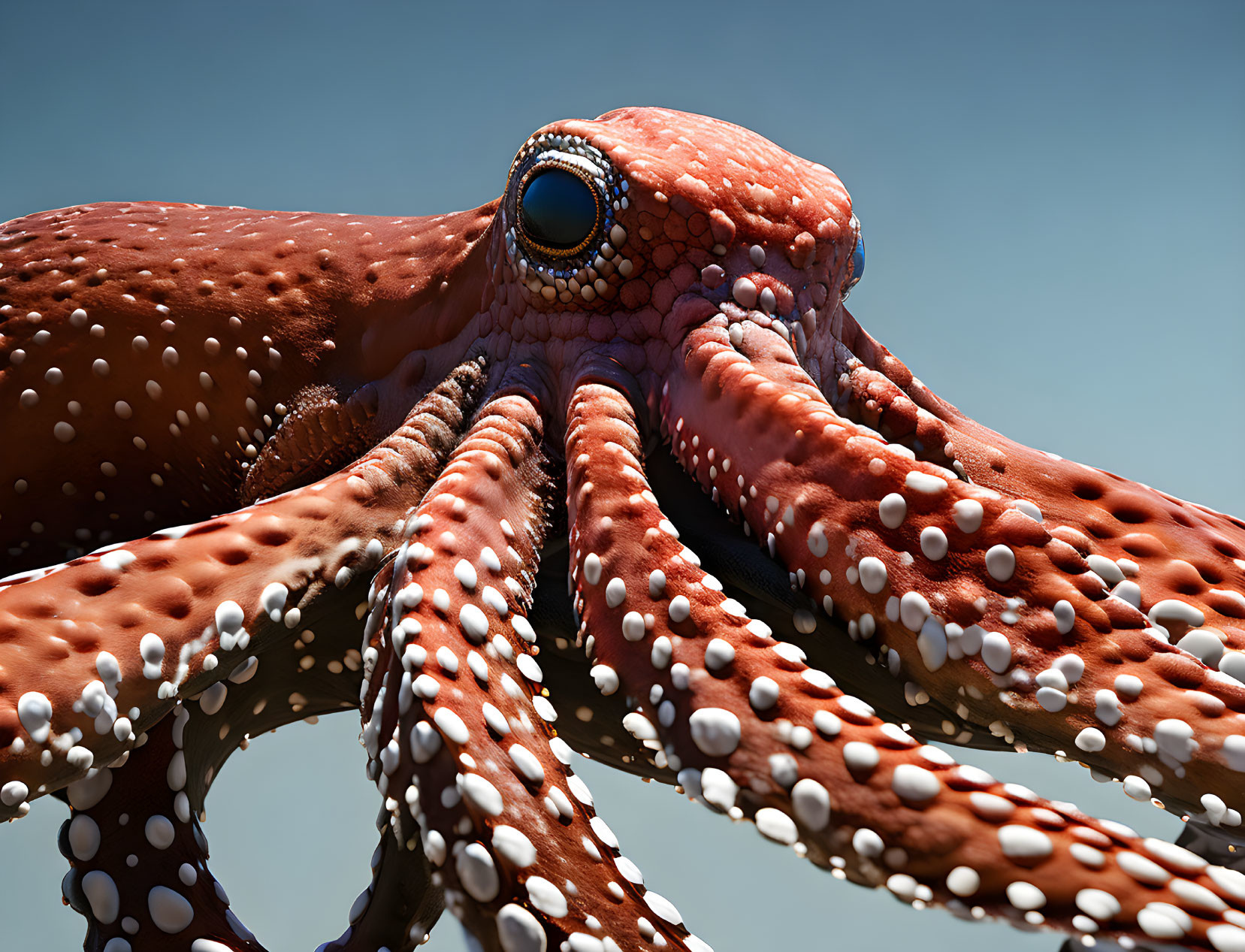 Close Up View Of This Octopus