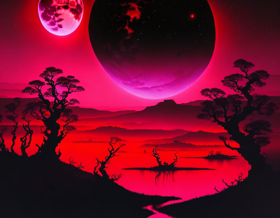 The Blood Soaked Lands Of The Crimson Moon