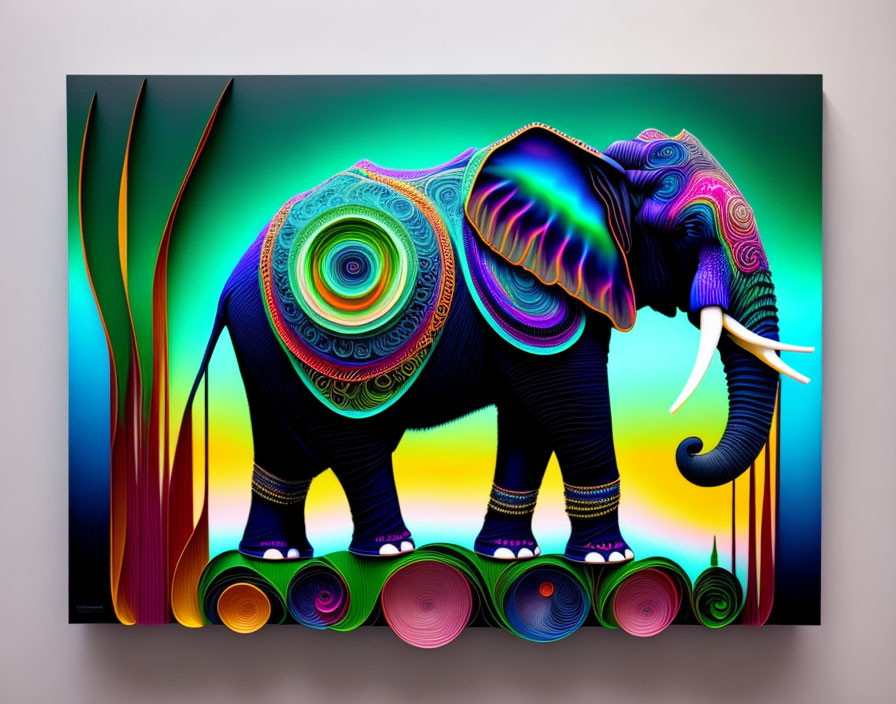 3D spiral elephant