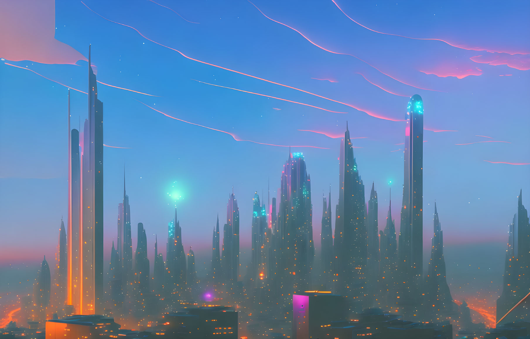 Twilight Metropolis: Skyline Symphony