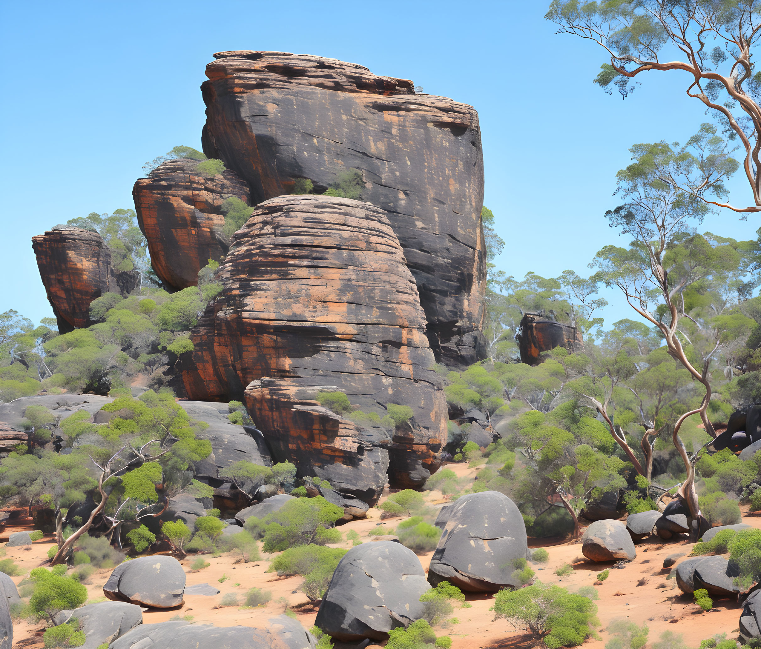 Arnhem Northern Territory rocky outcrop