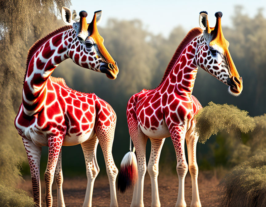 Sunlit Giraffe Harmony