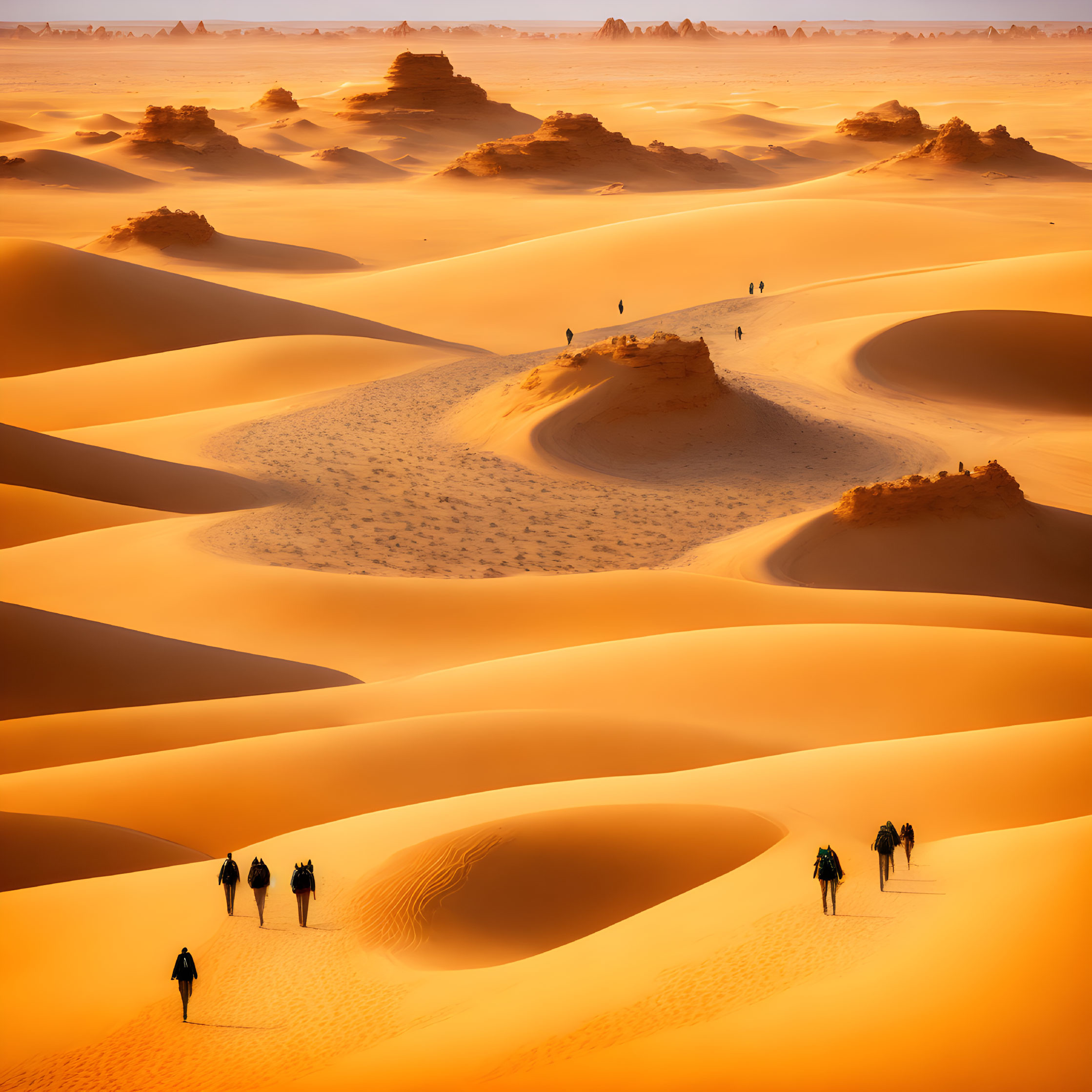 Journey Through Golden Sands