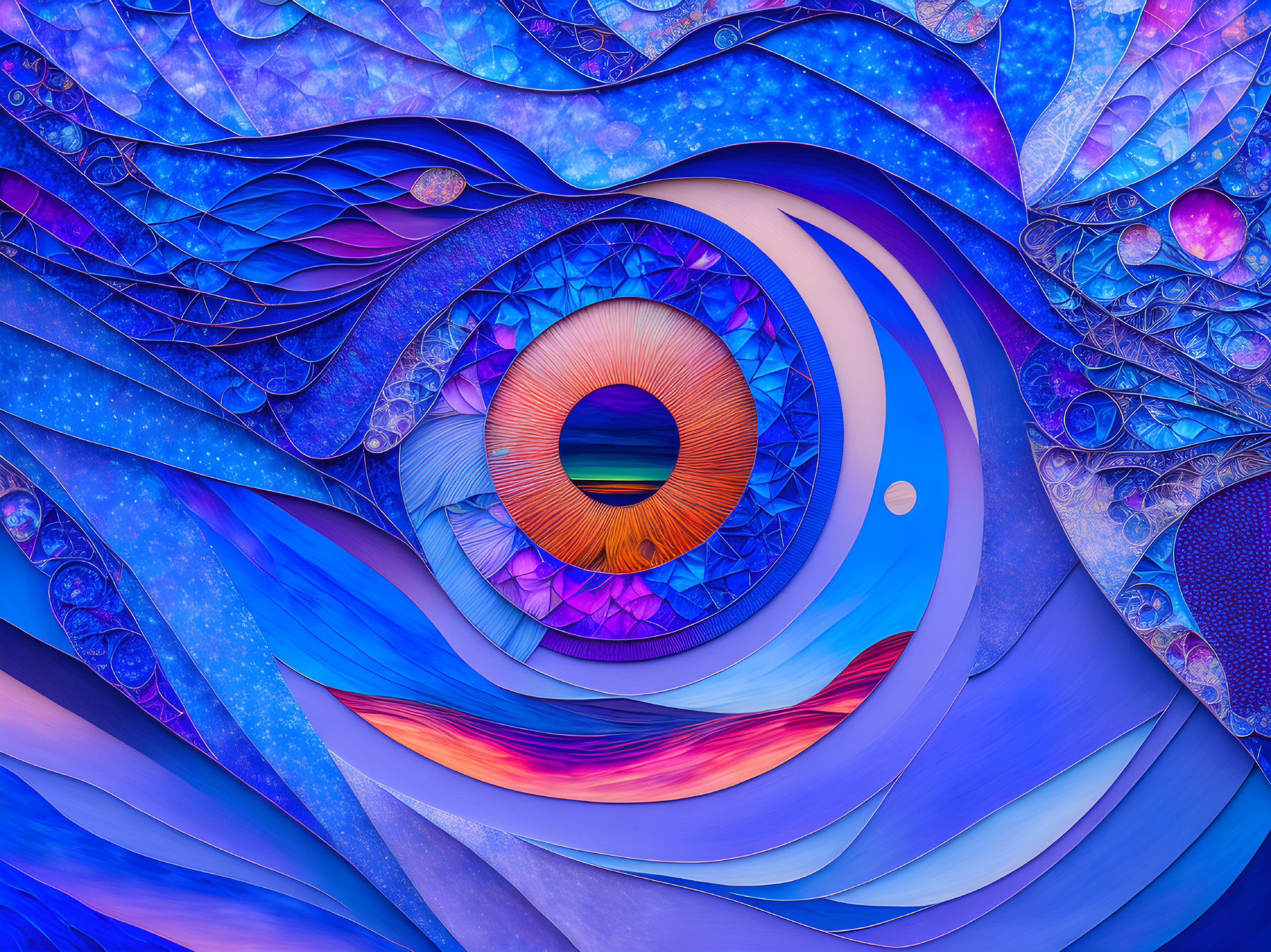 Ethereal Eye: Abstract Colorful Vision