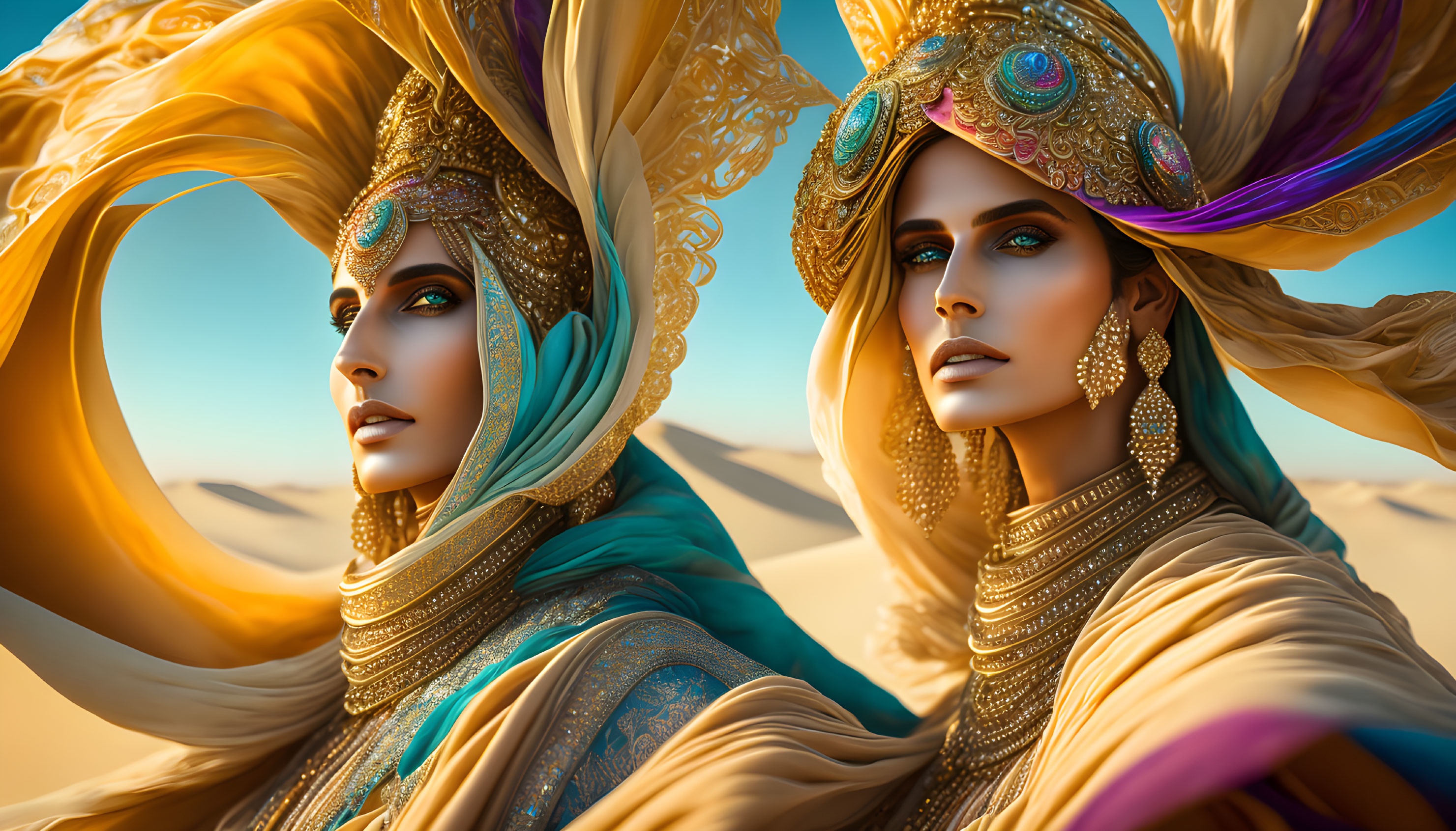 Desert Goddesses: A Stunning Portrait