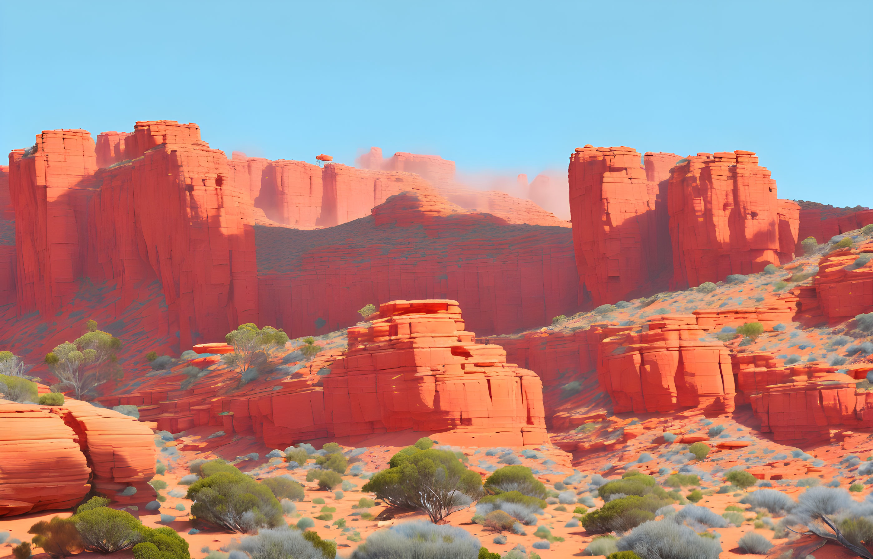 Desert Canvas: A Colorful Oasis