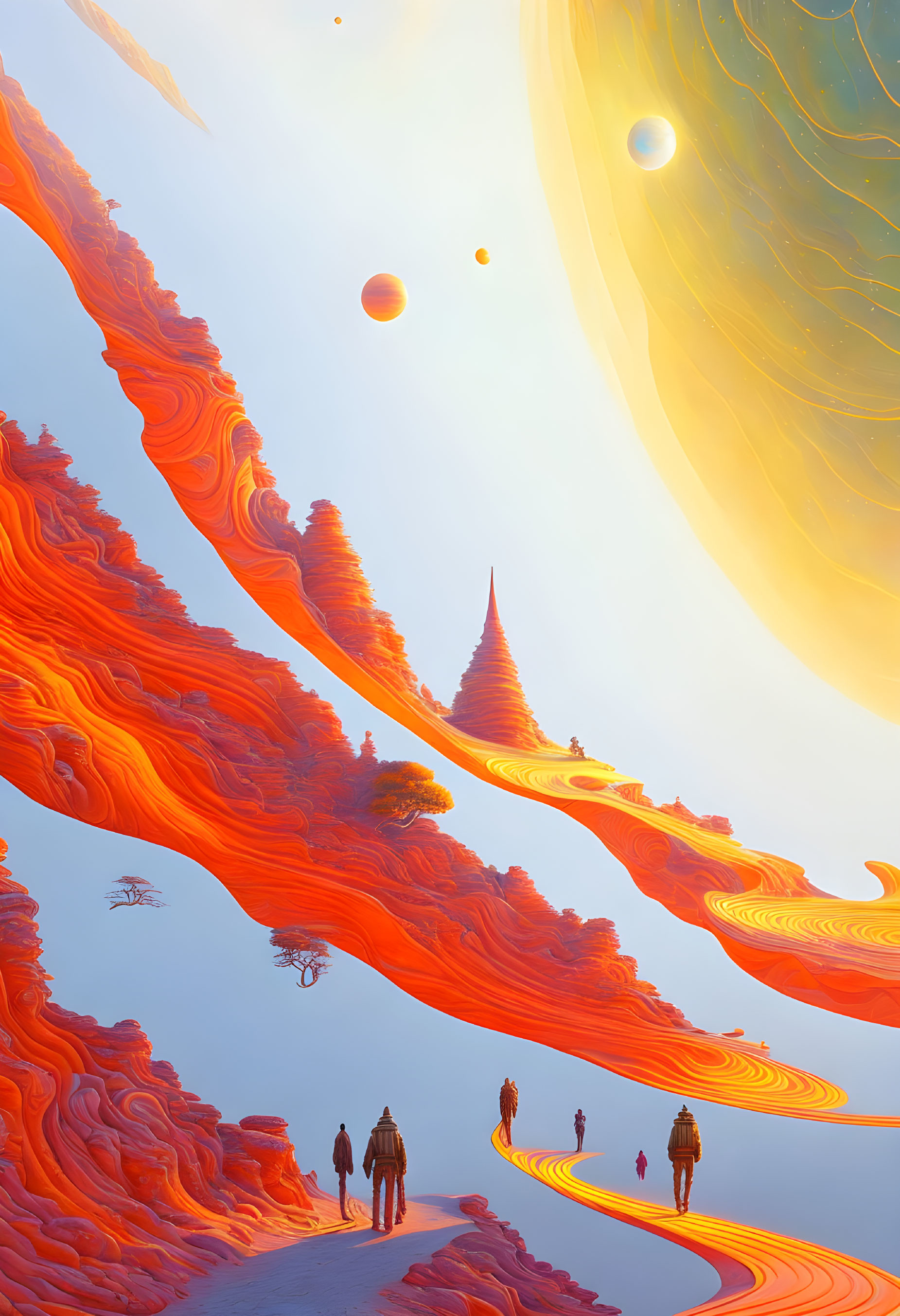 Celestial Wanderers: The Orange Path